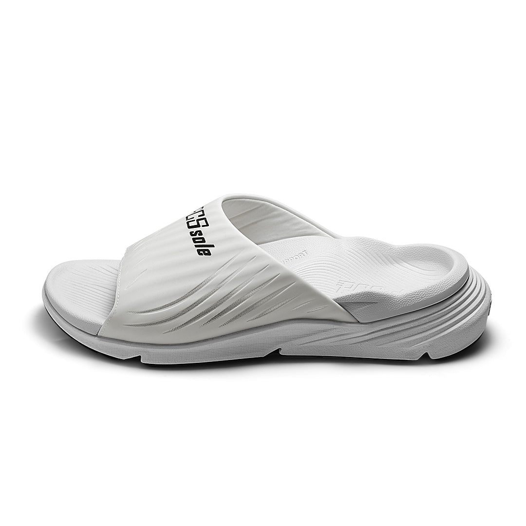 Cool White Slides With Arch Support
