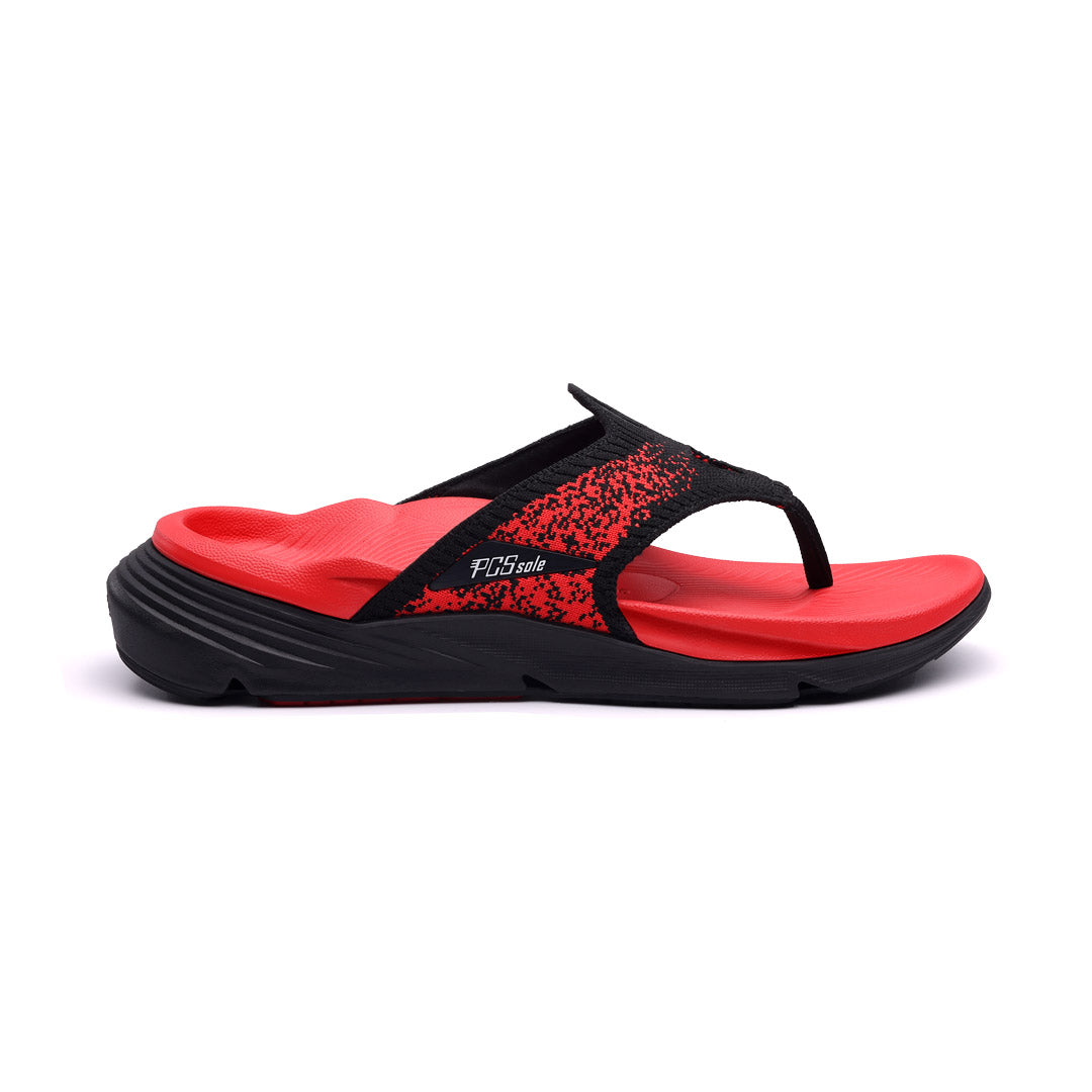Crimson Red Arch Support Flip Flops