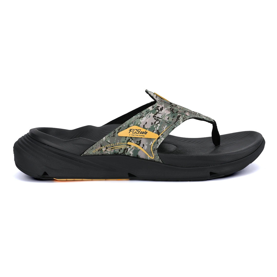 Army Green Camo Arch Support Flip Flops