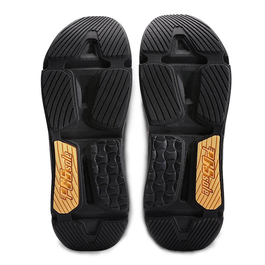PCSsole Black Camo Arch Support Flip Flops Back