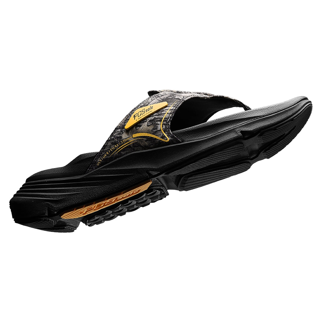 black camo flip flops for men