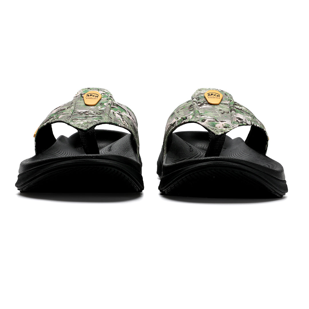 army green camo flip flops for men