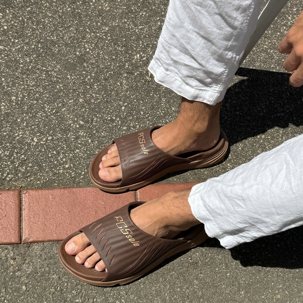PCSsole causal slide sandals