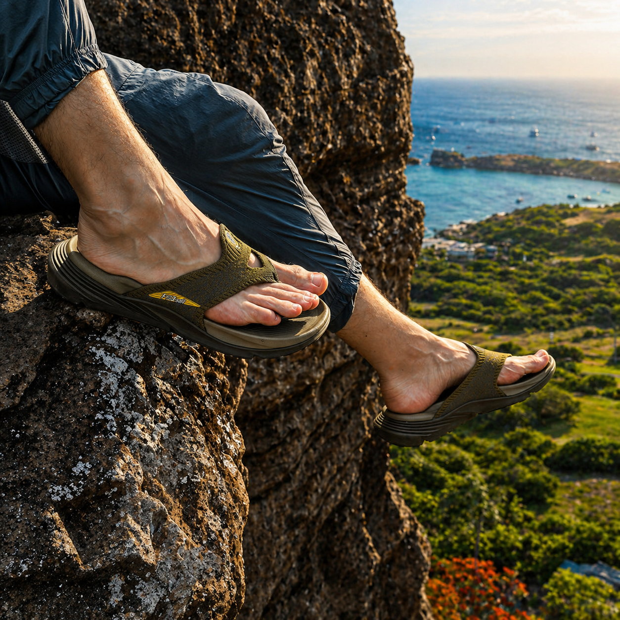 PCSsole men's flip flops