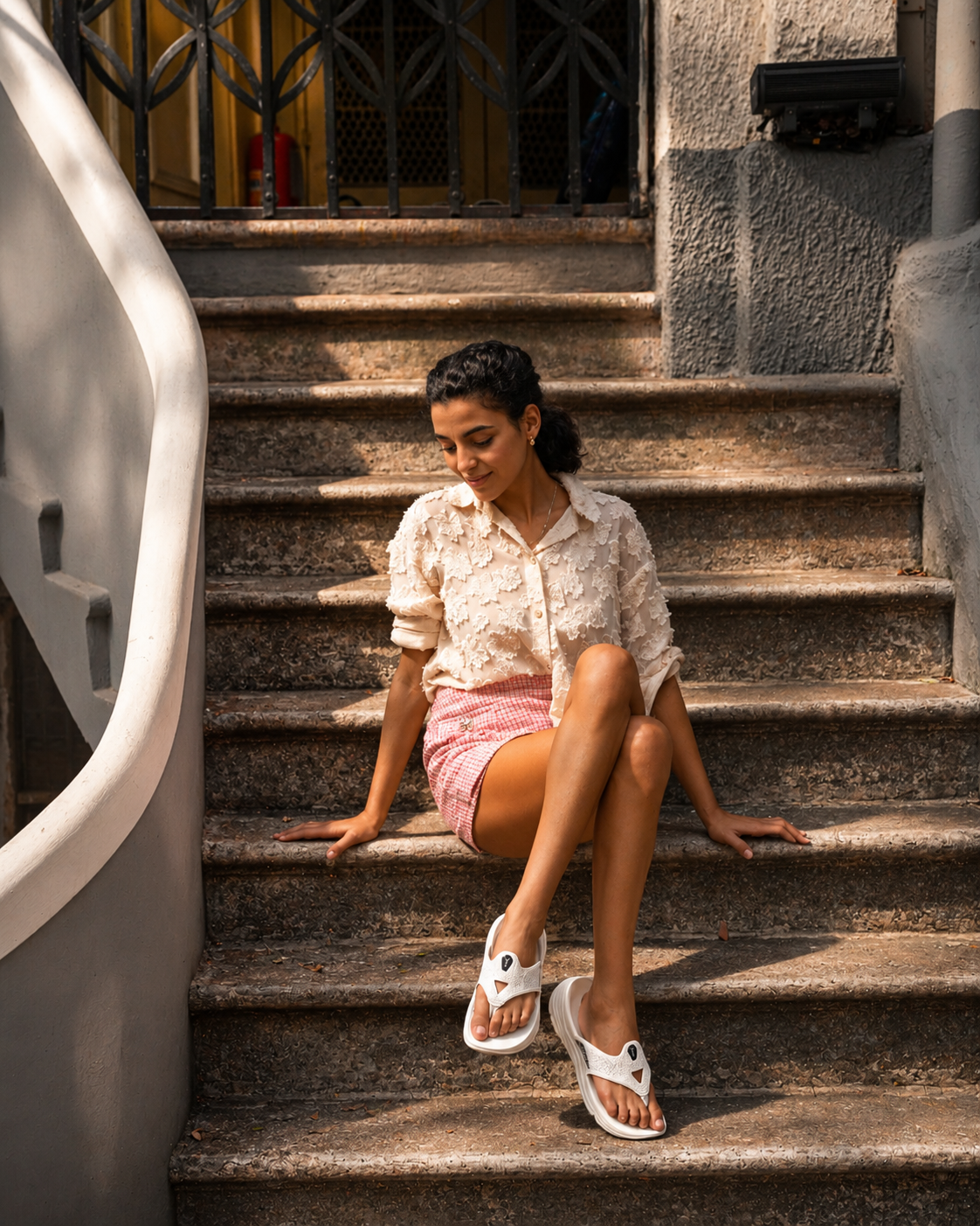 women in flip flops