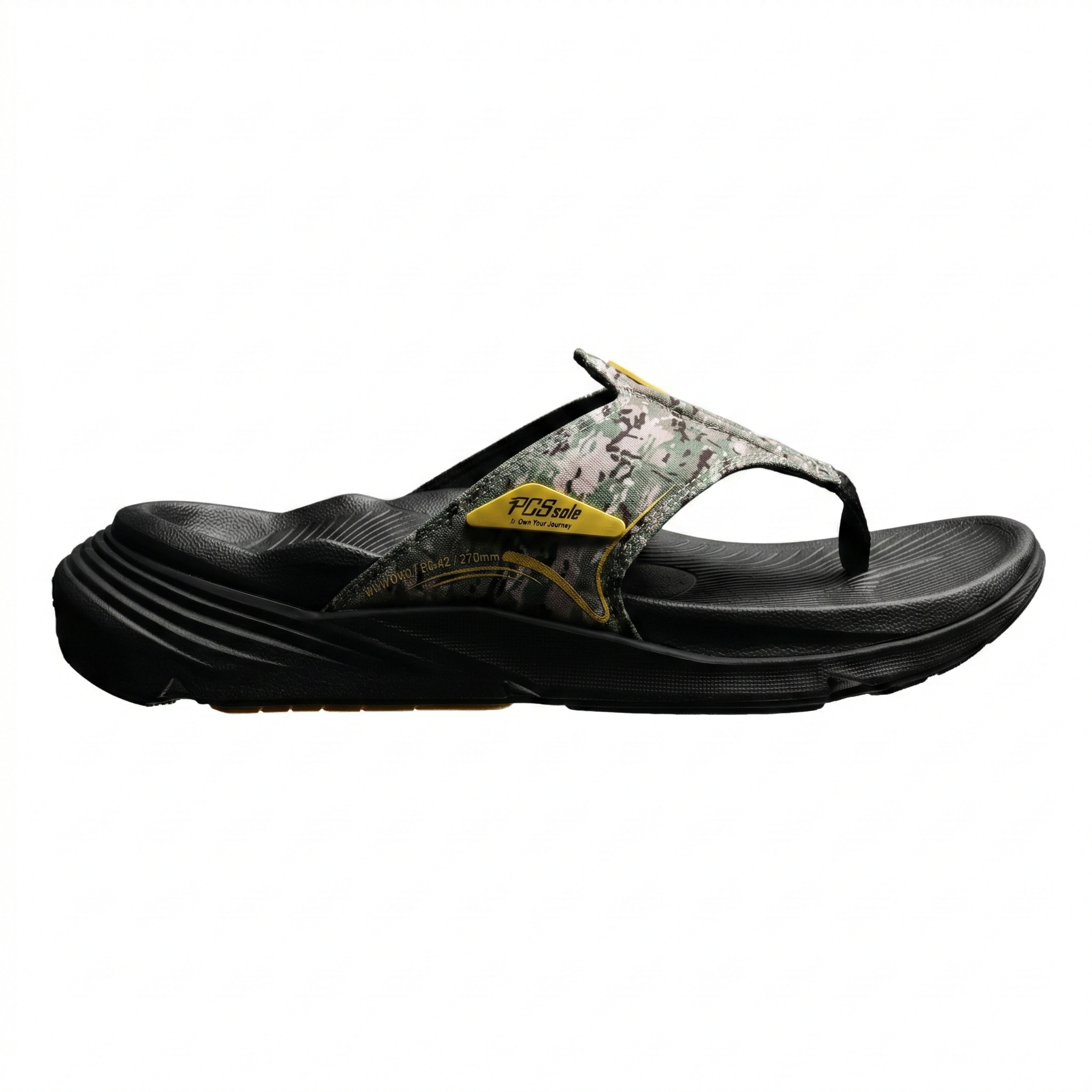 Army Green Camo Arch Support Flip Flops