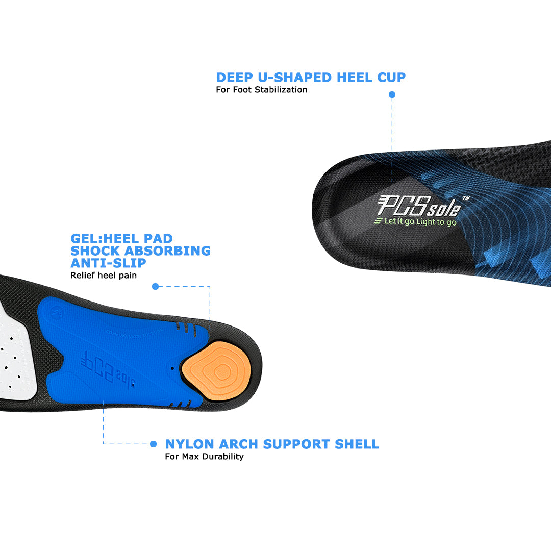flexible arch support insoles