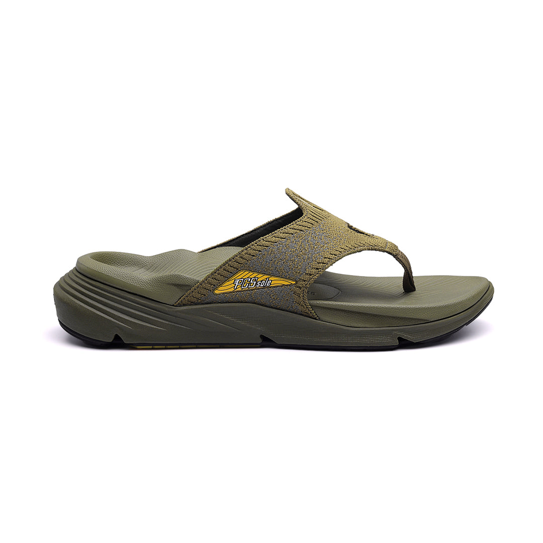 Army Green Arch Support Flip Flops
