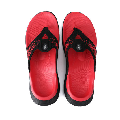 Crimson Red Arch Support Flip Flops Front