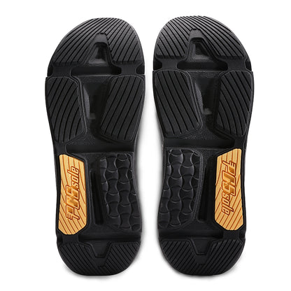 PCSsole Black Camo Arch Support Flip Flops Back