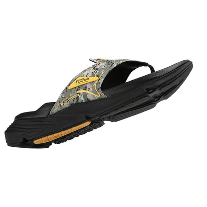 PCSsole army green camo flip flops with arch support​
