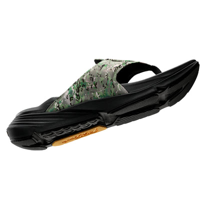 PCSsole army green camo flip flops with arch support​