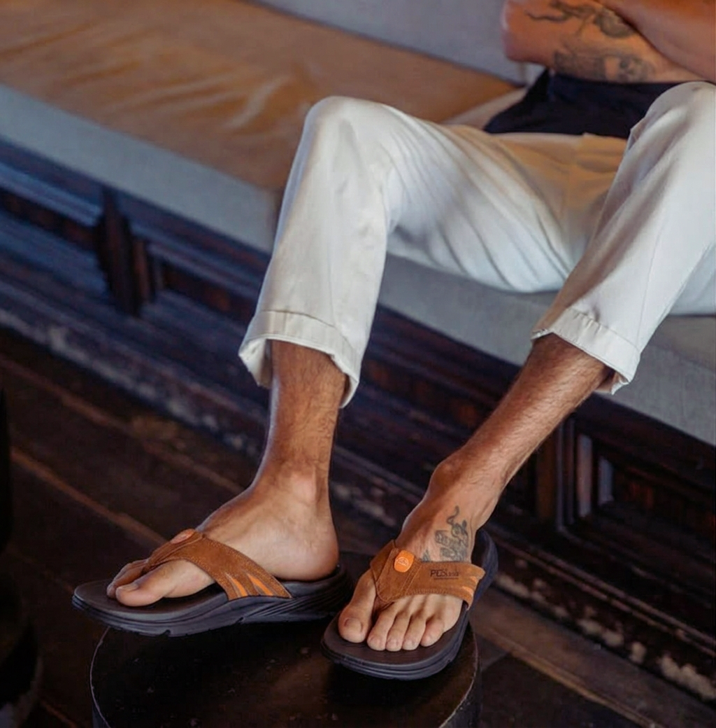 comfiest flip flops mens​