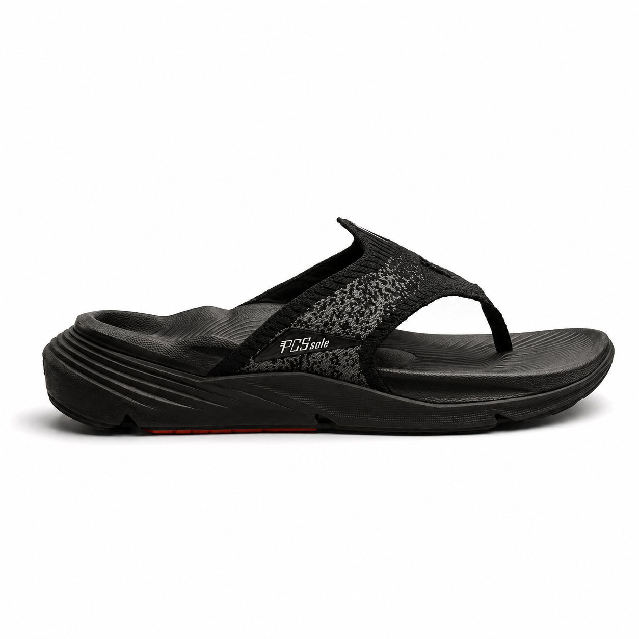 Jet Black Arch Support Flip Flops