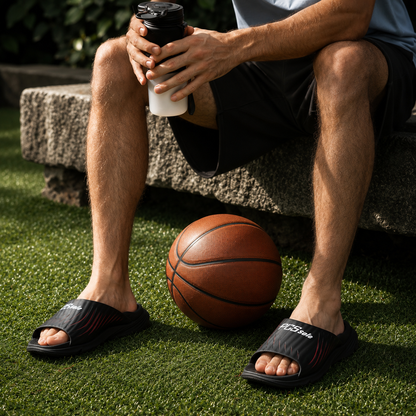 The Best Black Arch-Support Slide sandals for Men to Wear After Workouts