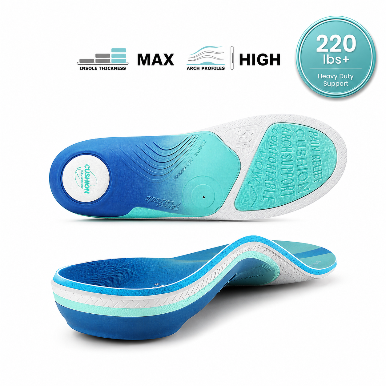 Eco friendly pcssole insoles for shoes