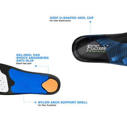 flexible arch support insoles